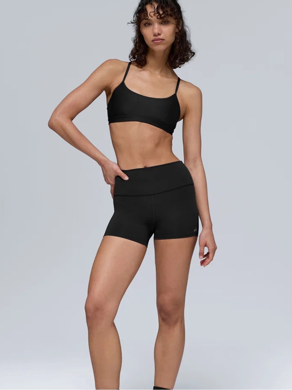 Alo Yoga 3 inch Airlift Shorts in Black